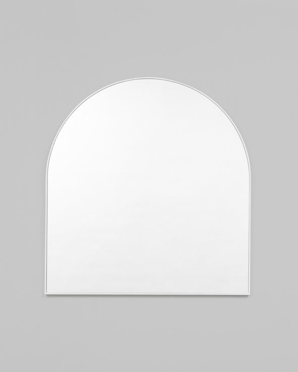 Bjorn Arch Mirror - 80cm x 85cm - Bright White