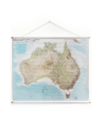 Australia Canvas Map