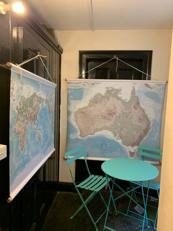 Australia Canvas Map