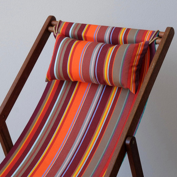 Basic Deckchair with Matching Head Pillow - St Vincent Rouge