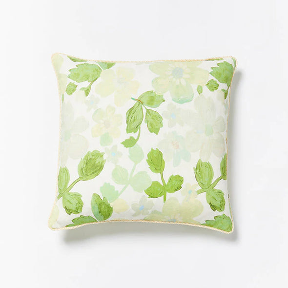 Mini Pastel Floral Green 50cm Cushion by Bonnie and Neil