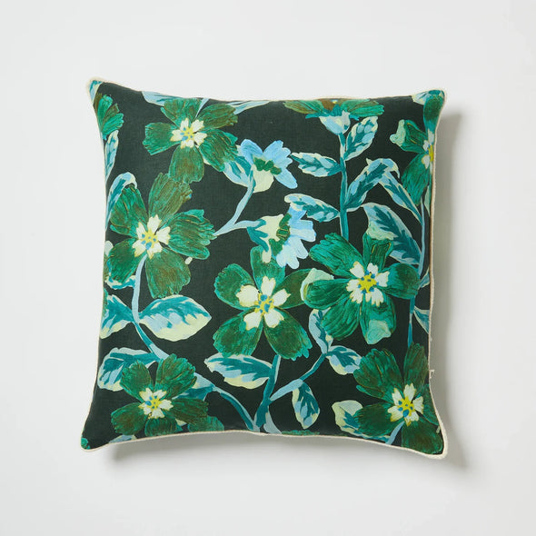 Cosmos Green 50cm Cushion by Bonnie and Neil