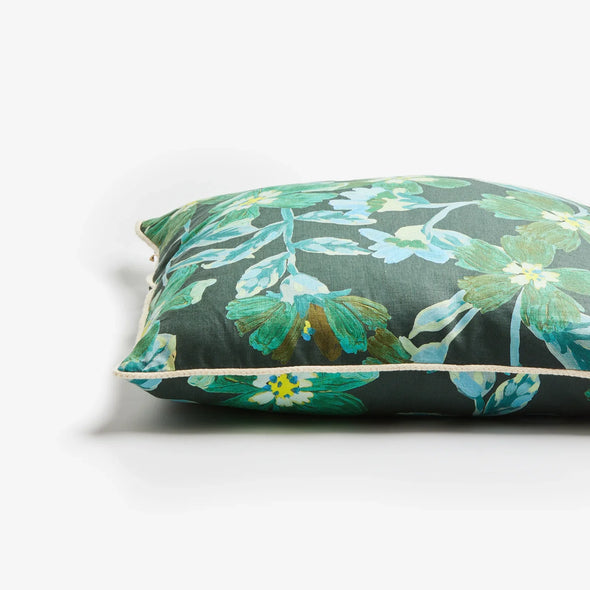 Cosmos Green 50cm Cushion by Bonnie and Neil