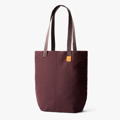 Bellroy City Tote Burgundy bag with a visible brand logo on a white background