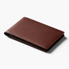 Brown leather wallet on a white background
