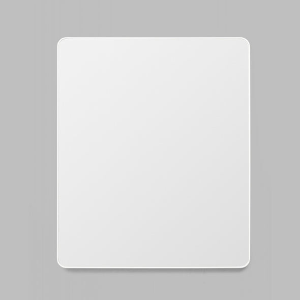 White Flynn Curve Mirror on a grey background