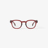 IZIPIZI Reading Glasses Collection #C Red eyeglasses on a white background
