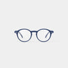 Navy blue IZIPIZI Reading Glasses Collection #D on a white background