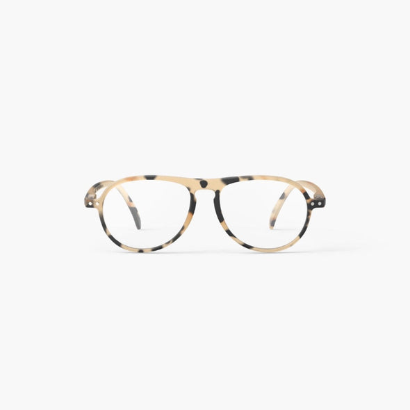 Light Tortoise eyeglasses on a white background