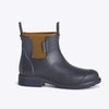 Merry People Bobbi Boot Oxford Blue Tan on white background