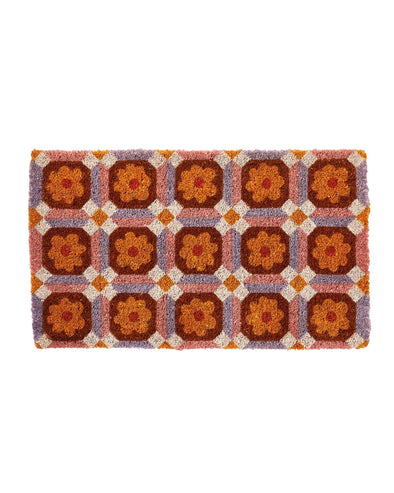 Aster Pink Multi Doormat by Bonnie & Neil