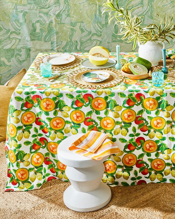 Rockmelon Multi Tablecloth by Bonnie & Neil