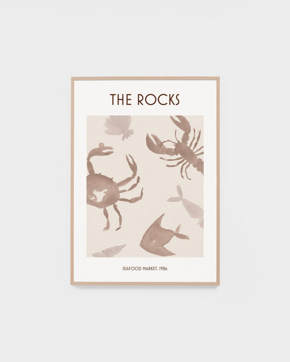 The Rocks Poster - Natural Print