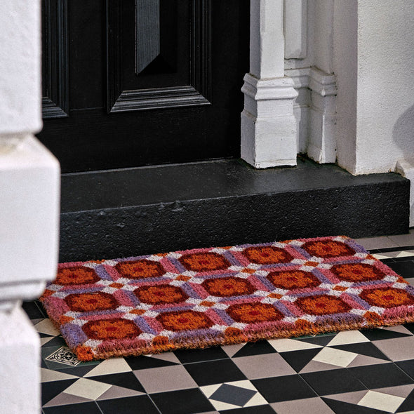 Aster Pink Multi Doormat by Bonnie & Neil