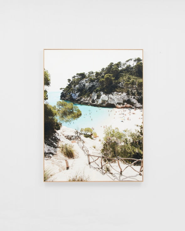 Hidden Paradise Framed Canvas