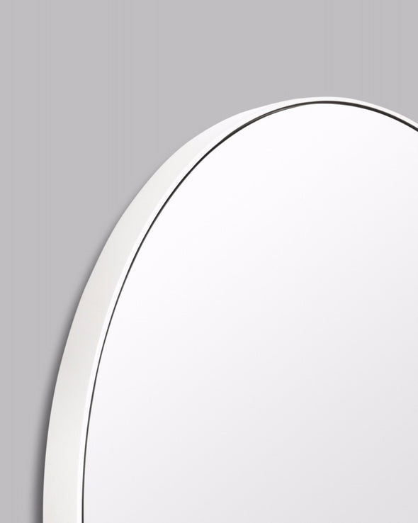 Flynn Round Mirror - Bright White