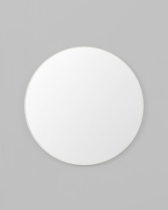 Flynn Round Mirror - White