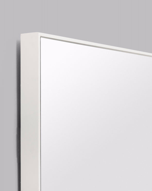 Flynn Rectangle Mirror, Bright White (100cm x 120cm)