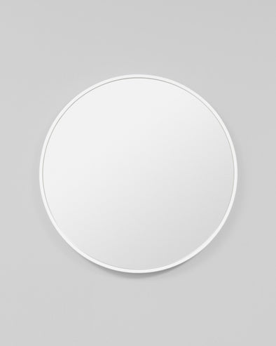 Bella Round Mirror - White Gloss