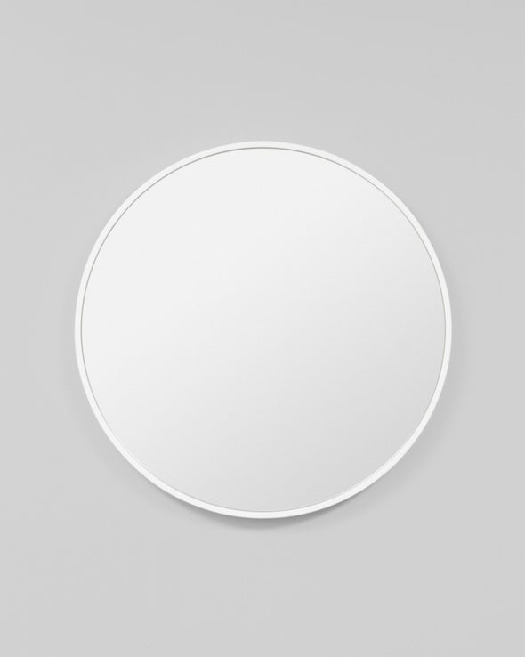 Bella Round Mirror - White Gloss