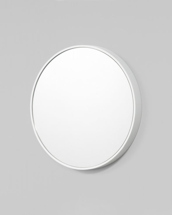 Bella Round Mirror - White Gloss