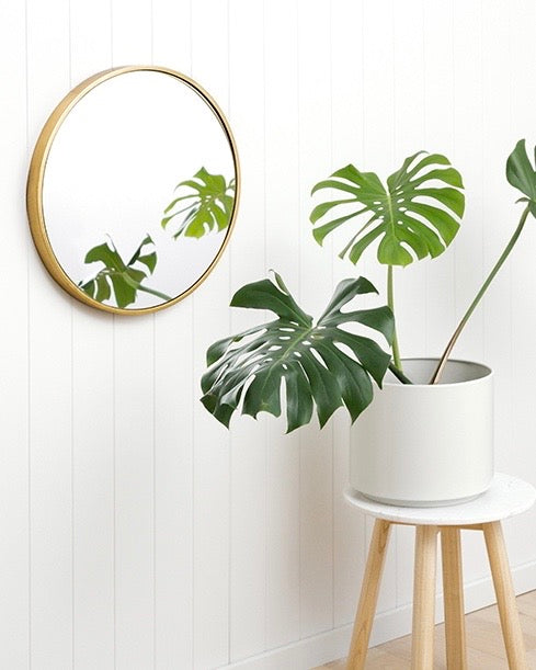 Bella Round Mirror - Brass