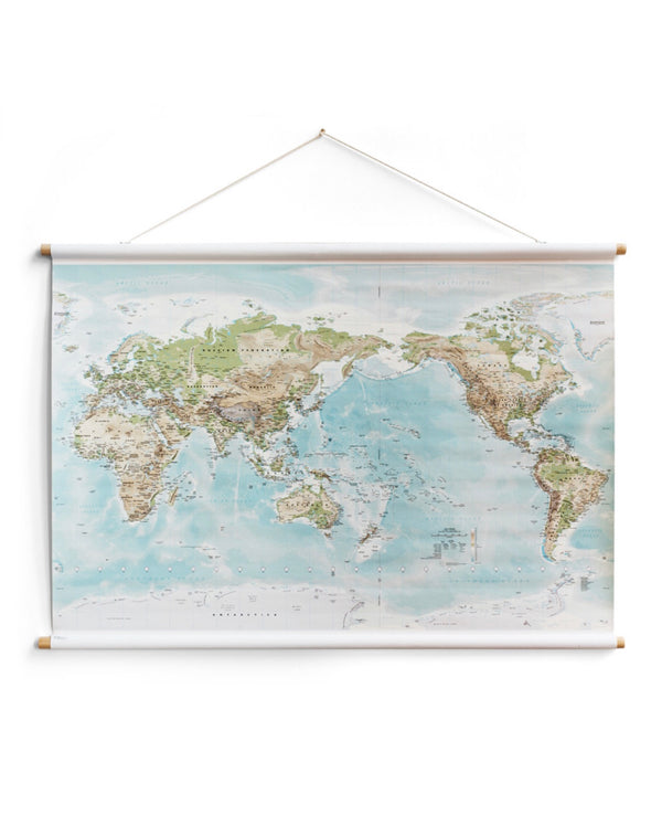World Canvas Map - Large