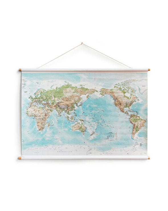 World Canvas Map - Medium