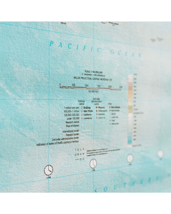 World Canvas Map - Medium