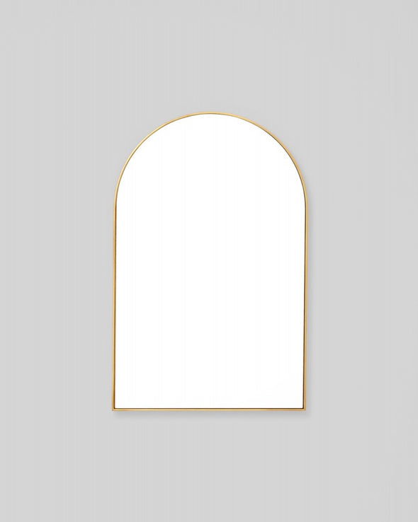 Bjorn Arch Mirror - 55cm x 85cm - Brass