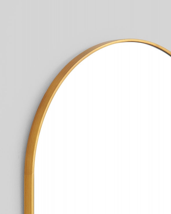 Bjorn Arch Mirror - 55cm x 85cm - Brass