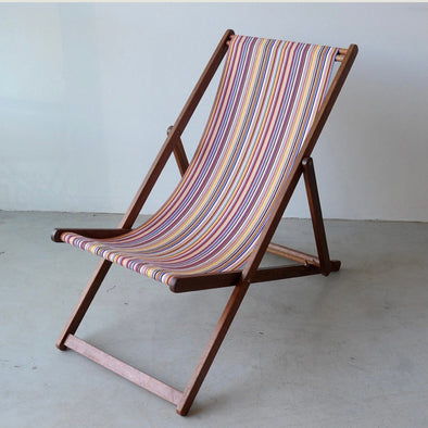 Basic Deckchair with Matching Head Pillow - Tom Multi (BACK IN STOCK SEPT)