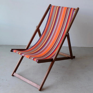 Basic Deckchair with Matching Head Pillow - St Vincent Rouge